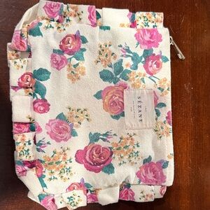 Sezane Floral Mini Bag - Pink and Green